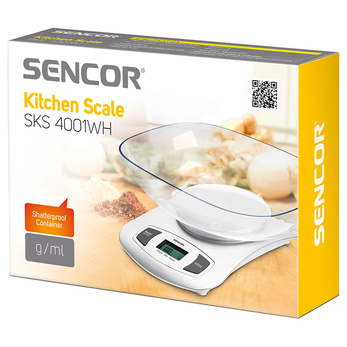Кухонні ваги SENCOR SKS 4001WH (41000372)