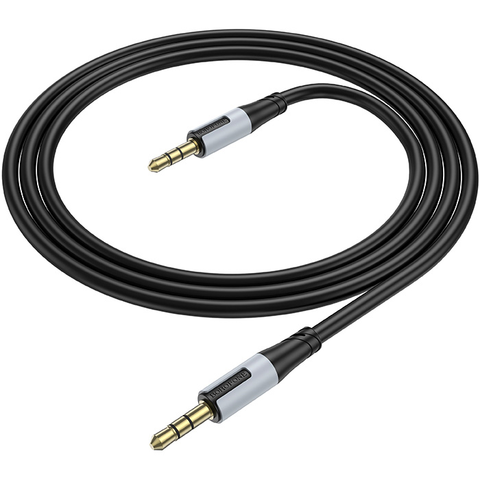 Кабель BOROFONE BL19 Creator AUX Audio Cable mini-jack 3.5mm 1м Black (6941991108310)