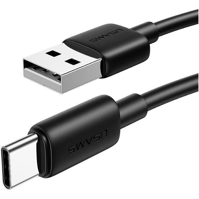 Кабель USAMS SJ708 YD USB to Type-C 3A Fast Charging Data Cable 1.2м Black (SJ658USB01)