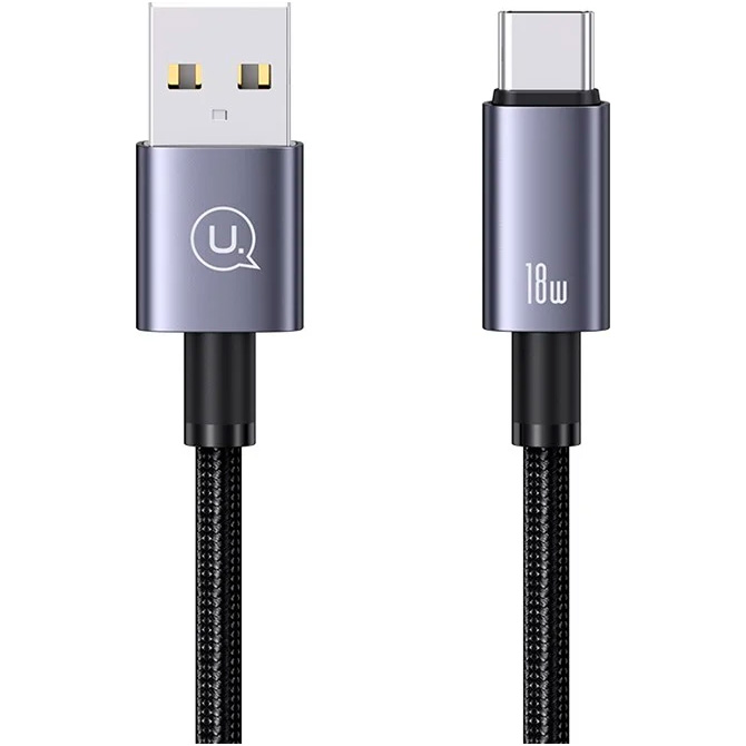 Кабель USAMS US-SJ680 Sufeng USB to Type-C 3A Fasting Charging Cable Phone Data Cord 0.025м Tarnish (SJ680USB01)