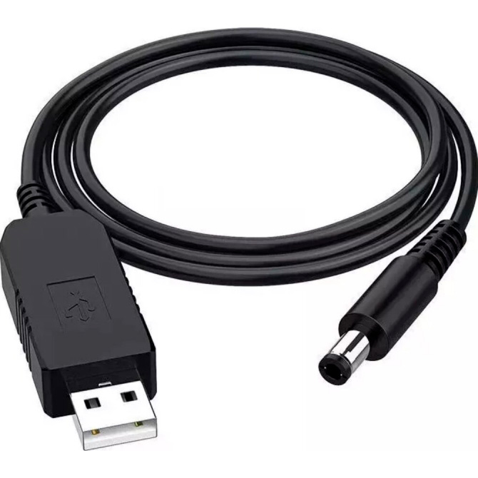 Кабель живлення USB to DC 5.5*2.1mm 9V 1м