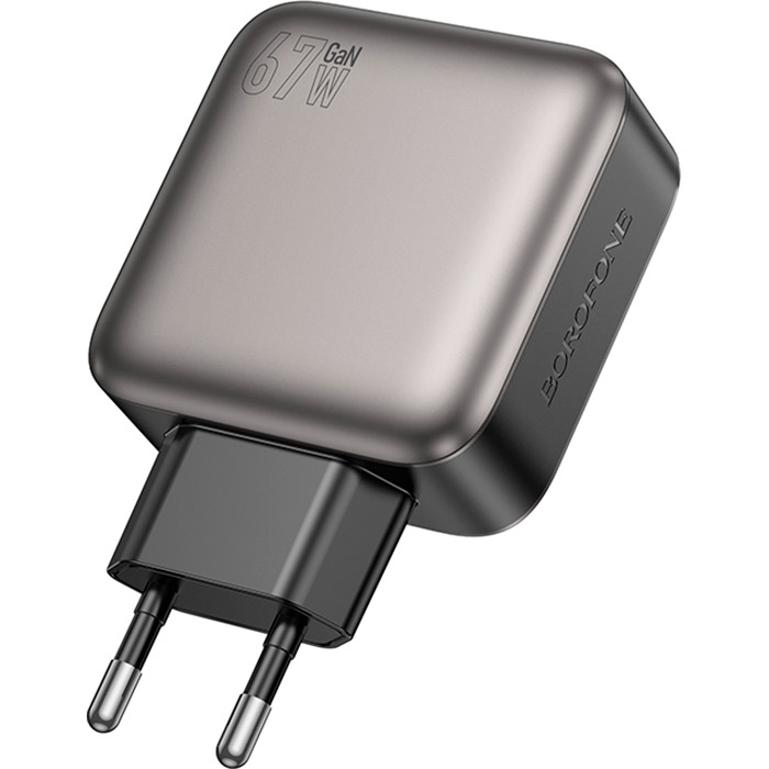 Зарядний пристрій BOROFONE BAS57A Absolute 1xUSB-A, 3xUSB-C, PD67W, QC3.0 Black