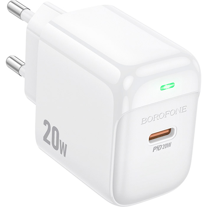 Зарядний пристрій BOROFONE BAS43A Potential 1xUSB-C, PD20W White