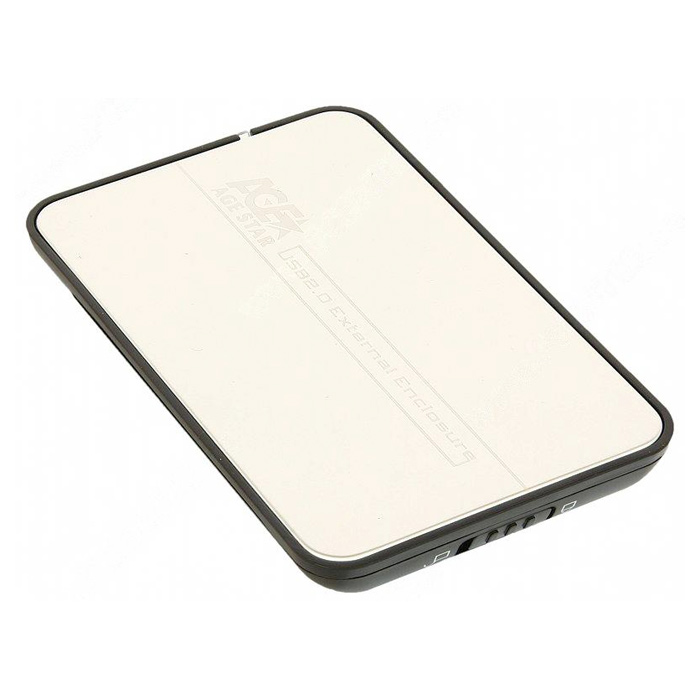 Внешний карман AGESTAR SUB2A8 Silver 2.5" USB