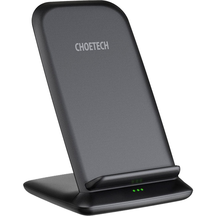 Бездротовий зарядний пристрій CHOETECH T555-F Fast Wireless Charging Stand Black