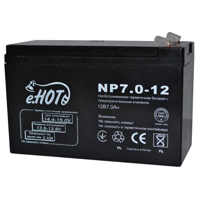Аккумуляторная батарея ENOT NP7.0-12 (12В, 7Ач)