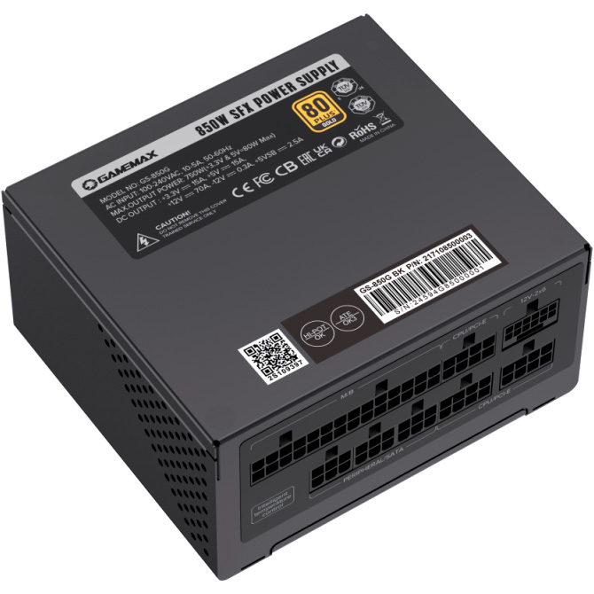 Блок живлення SFX 850W GAMEMAX GS-850G Black