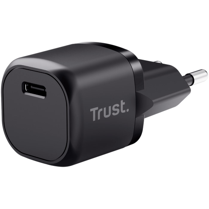 Зарядний пристрій TRUST Maxo Ultra Small 20W 1xUSB-C PD Charger Black (25174)