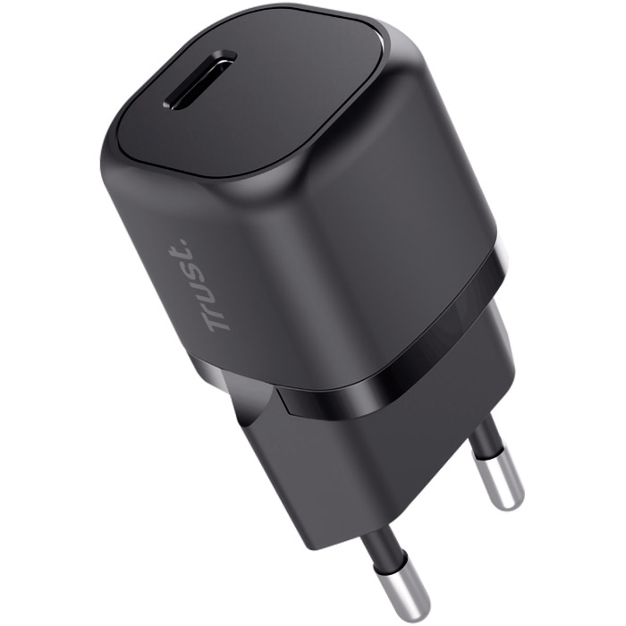 Зарядний пристрій TRUST Maxo Ultra Small 20W 1xUSB-C PD Charger Black (25174)