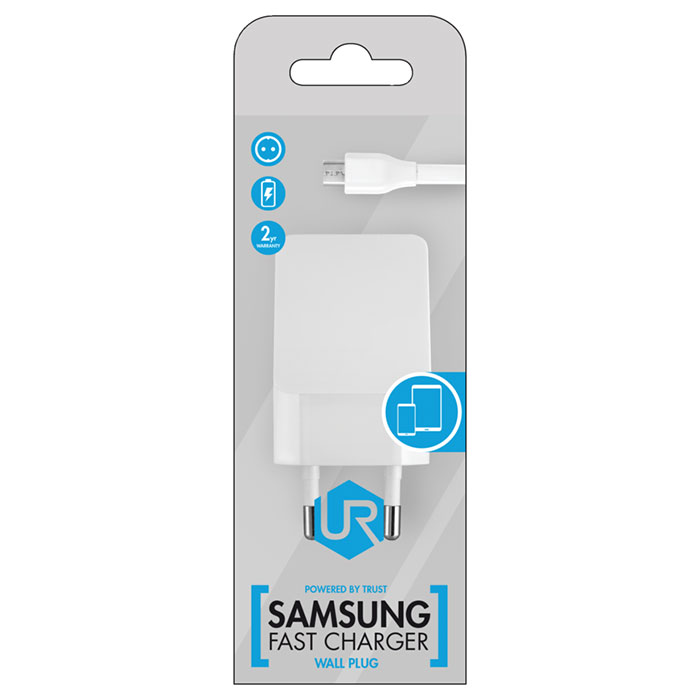 Зарядний пристрій TRUST Urban Ultra Fast Charger for Samsung White (20270)
