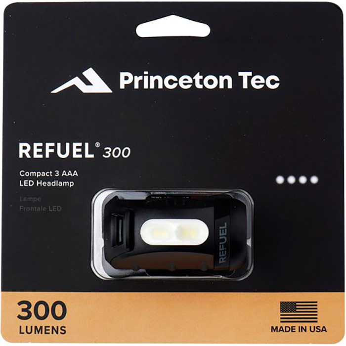 Фонарь налобный PRINCETON TEC Refuel 300 Black/Dark Gray