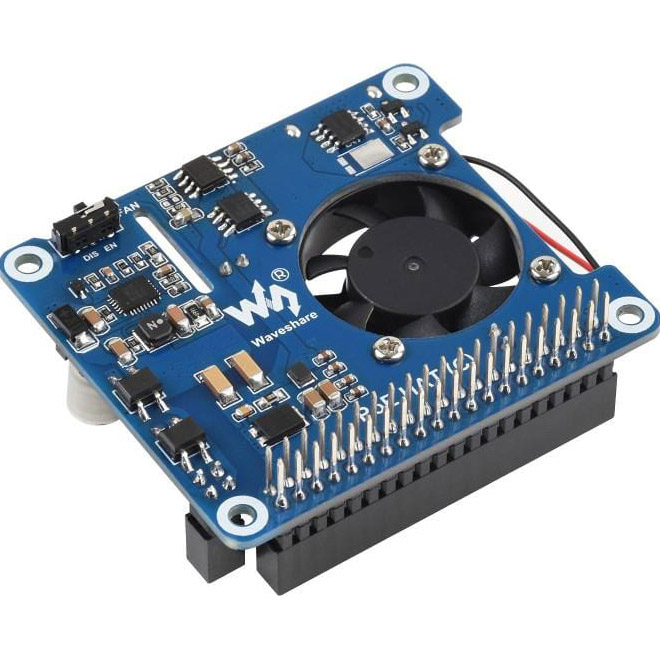 Плата расширения WAVESHARE PoE HAT (C) for Raspberry Pi 4/3B+ (WAV-19445)