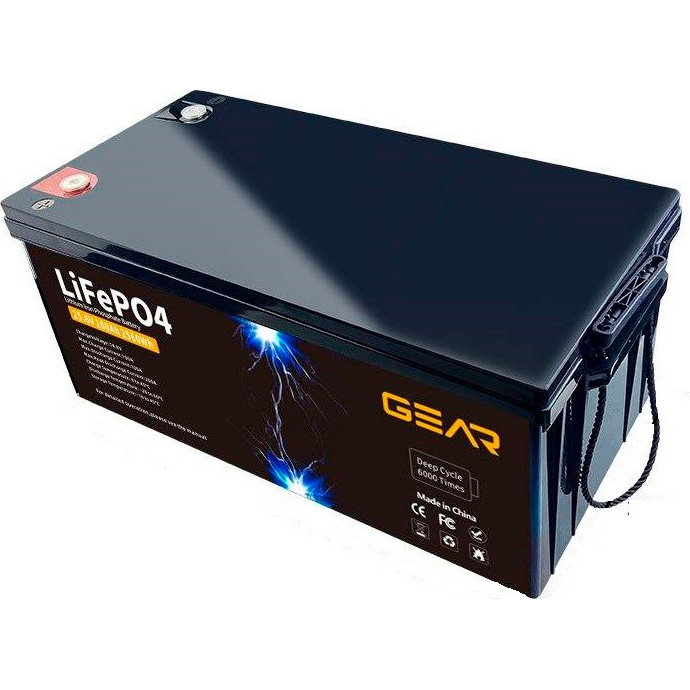 Акумуляторна батарея GEAR LiFePO4 GB-LIFEPO4-25.6-100 (25.6В, 100Агод, BMS)