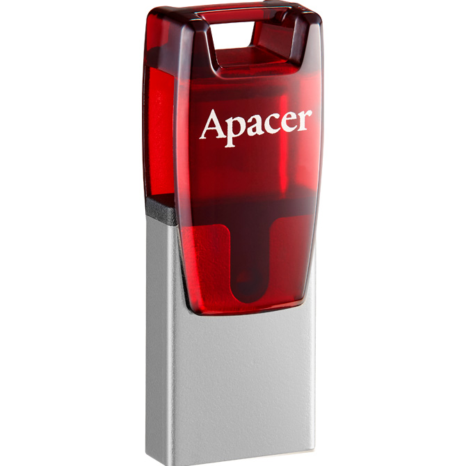 Флешка APACER AH180 USB/USB-C3.2 128GB (AP128GAH180R-1)