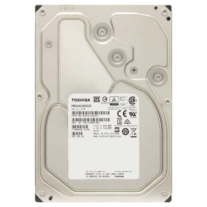 Жорсткий диск 3.5" TOSHIBA MG04 6TB SATA/128MB (MG04ACA600E)