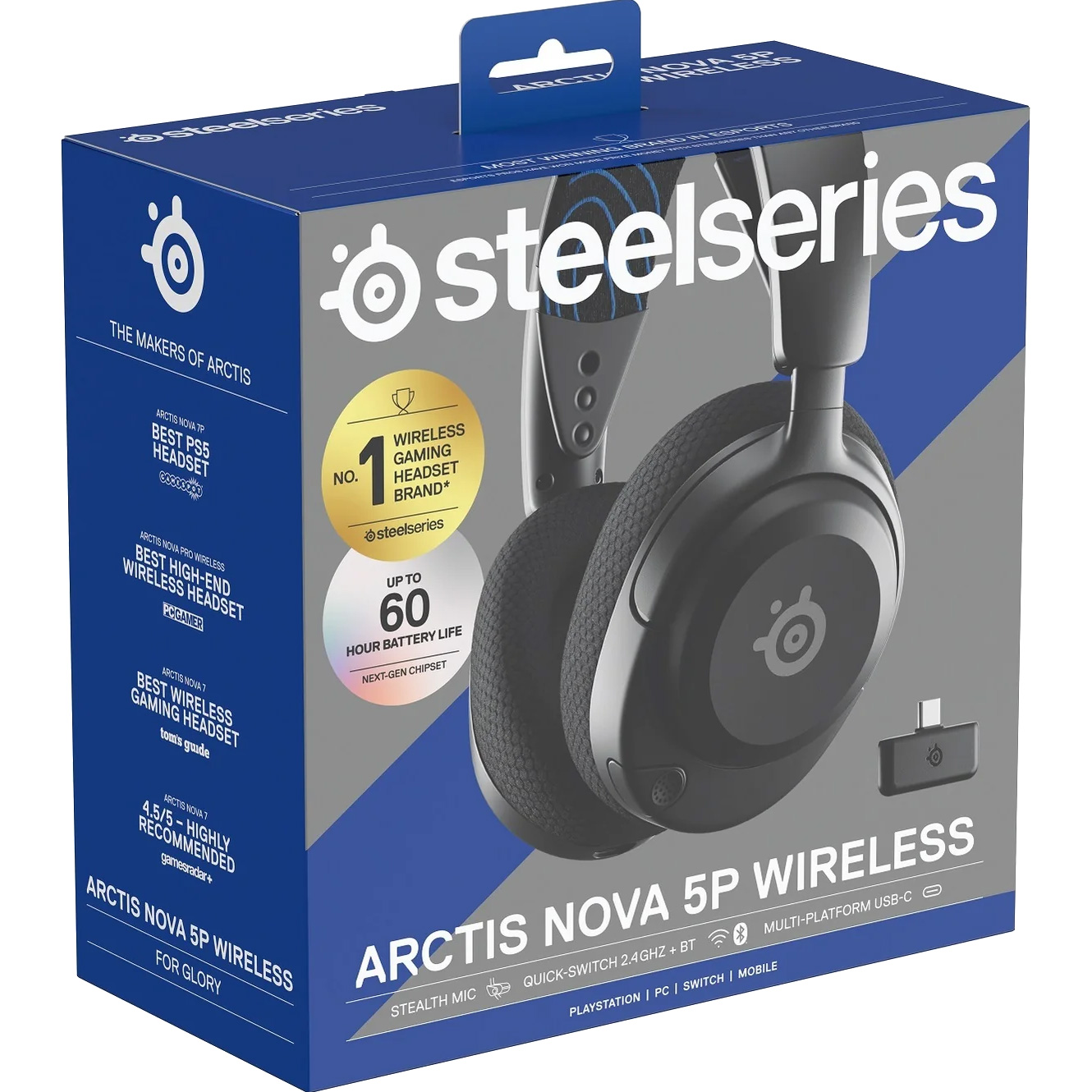 Игровые наушники STEELSERIES Arctis Nova 5P Wireless Black (61673)