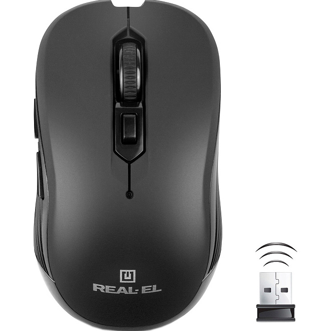 Миша REAL-EL RM-331 Wireless Black (EL123200044)