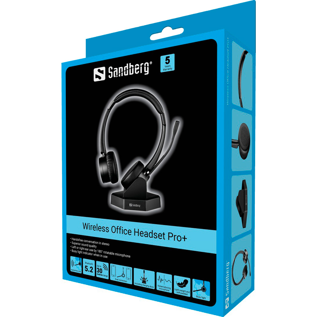 Наушники SANDBERG Wireless Office Headset Pro+ (126-18)