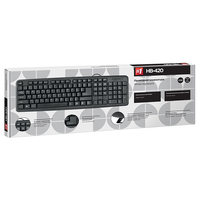 Клавіатура DEFENDER HB-420 (45420)