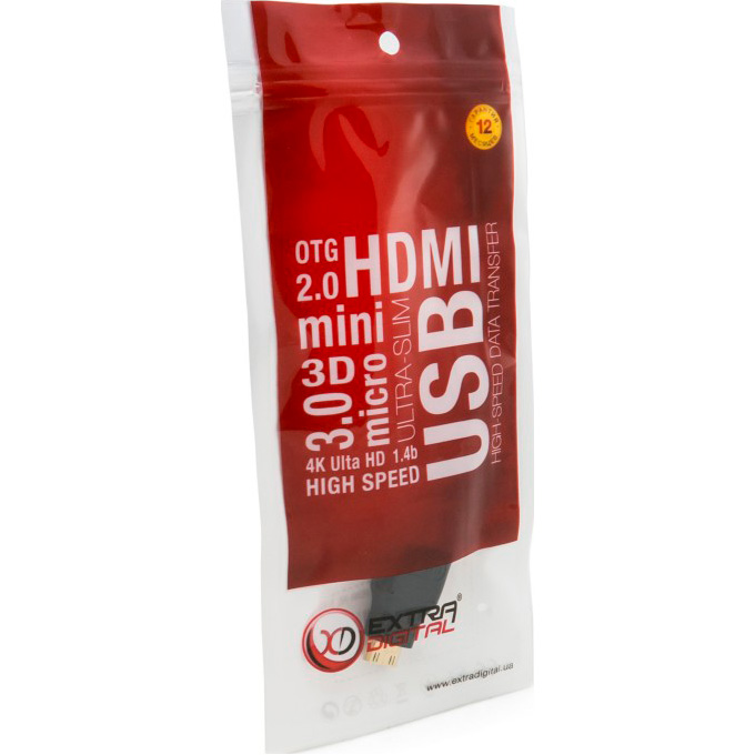 Адаптер EXTRADIGITAL KBH1652 HDMI - Mini-HDMI Black