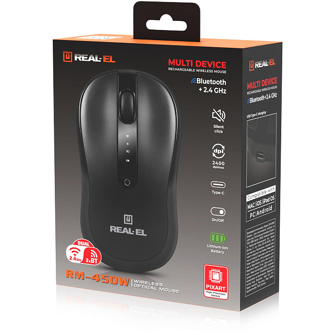 Миша REAL-EL RM-450 Wireless (EL123200046)