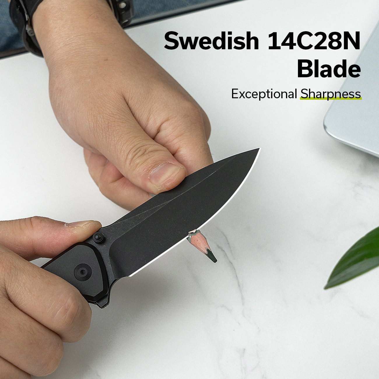 Складной нож CIVIVI Hyperpulse Black Blade Aluninium Handle Black (C23087A-1)