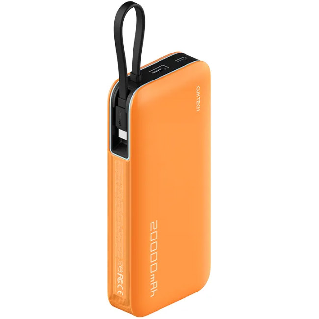 Повербанк CUKTECH PB200N 2xUSB-C, 1xUSB-A, 45W 20000mAh Orange