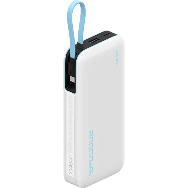 Повербанк CUKTECH PB200N 2xUSB-C, 1xUSB-A, 45W 20000mAh White