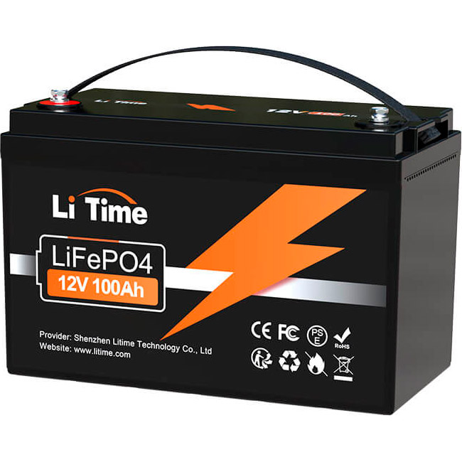 Акумуляторна батарея LITIME LiFePO4 12V 100Ah Deep Cycle (12.8В, 100Агод, 4S4P/BMS)