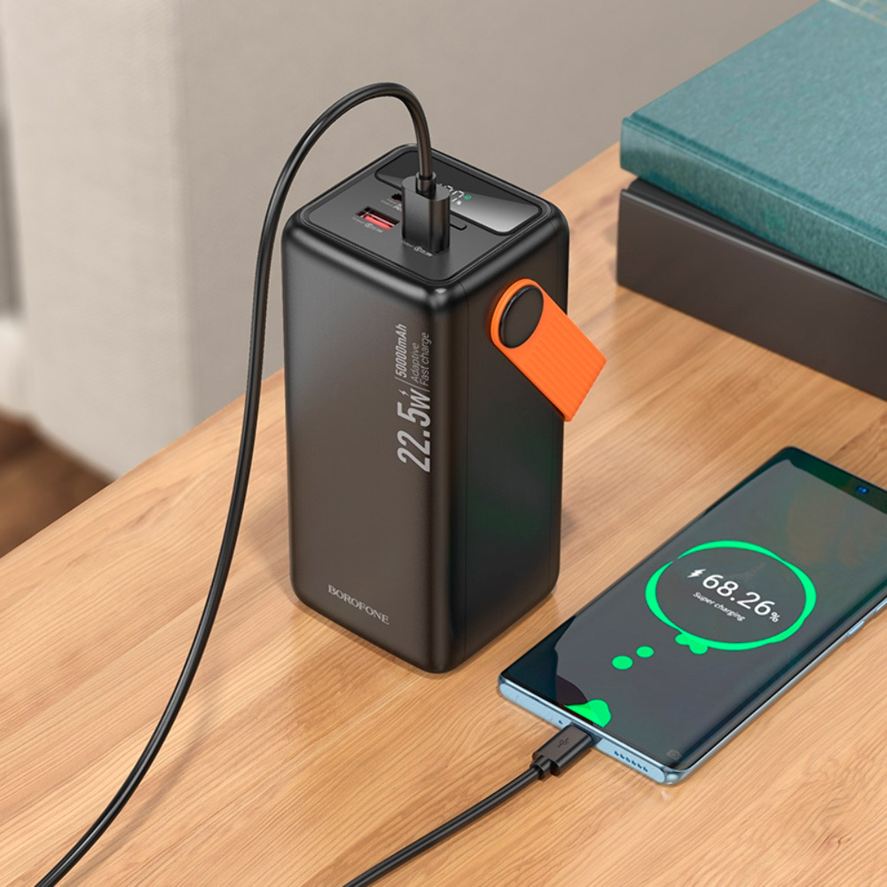 Повербанк BOROFONE BJ66A Magnifico 22.5W 50000mAh Black