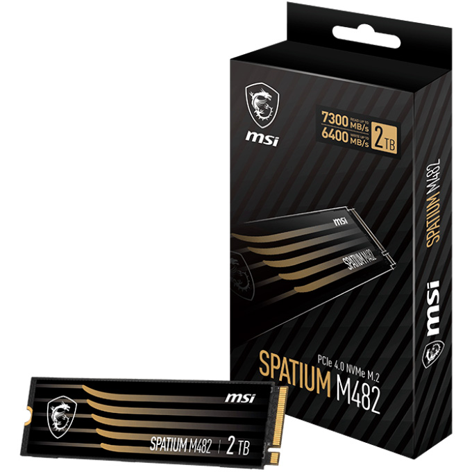 SSD диск MSI Spatium M482 Eco-Pack 2TB M.2 NVMe (S78-440Q720-P83)