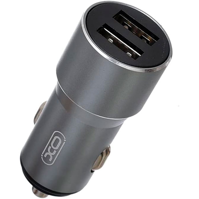 Автомобильное зарядное устройство XO TZ09/CC30 2xUSB-A, 2.4A Car Charger Gray (XO-TZ09-GR)