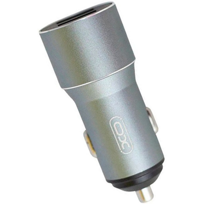 Автомобильное зарядное устройство XO TZ09/CC30 2xUSB-A, 2.4A Car Charger Gray (XO-TZ09-GR)