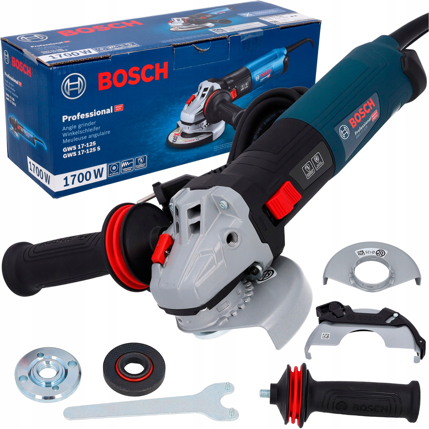 Кутова шліфувальна машина BOSCH GWS 17-125 Professional (0.601.7D0.200)