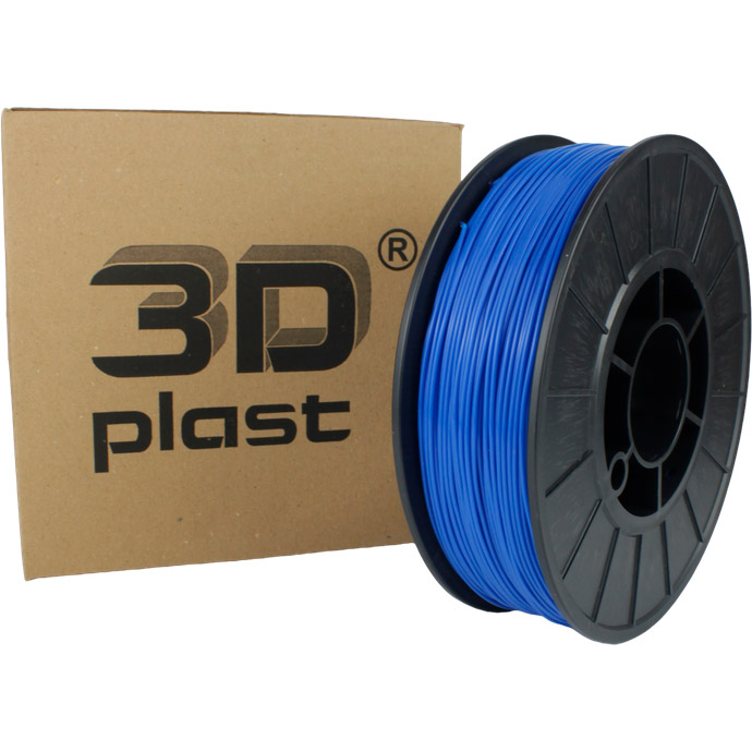 Пластик (филамент) для 3D принтера 3DPLAST PLA 1.75mm, 0.85кг, Blue