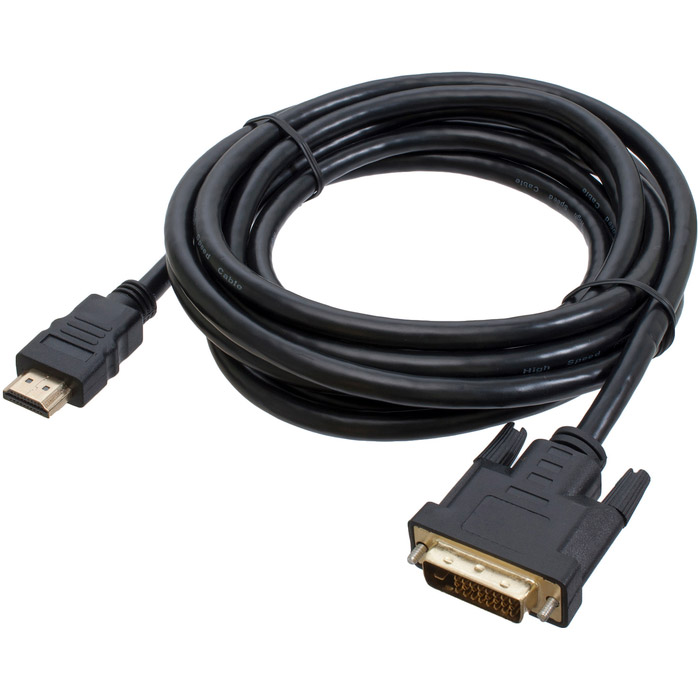 Кабель PATRON HDMI - DVI 3м Black (CAB-PN-DVI-HDMI-30)