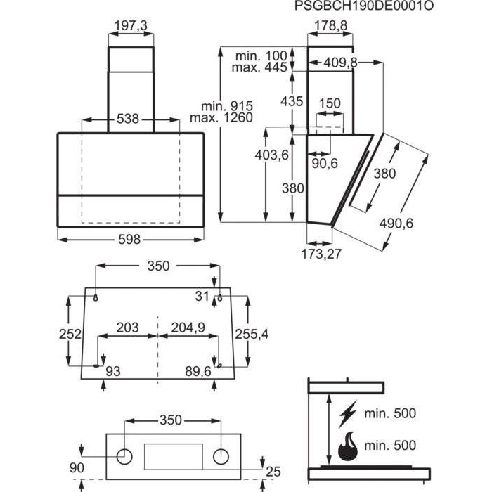 Витяжка ELECTROLUX LFV616K (942051237)