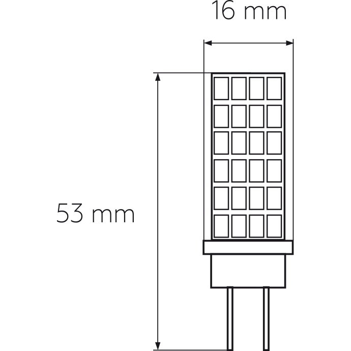 Лампочка LED EUROLAMP G4 5W 3000K 12V (LED-G4-0530(12))