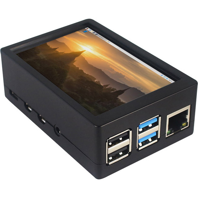 Корпус із дисплеєм 52PI ABS Case with 3.5" 480x320 Resistive Touch Screen TFT Display for Raspberry Pi 4B (K-0403)