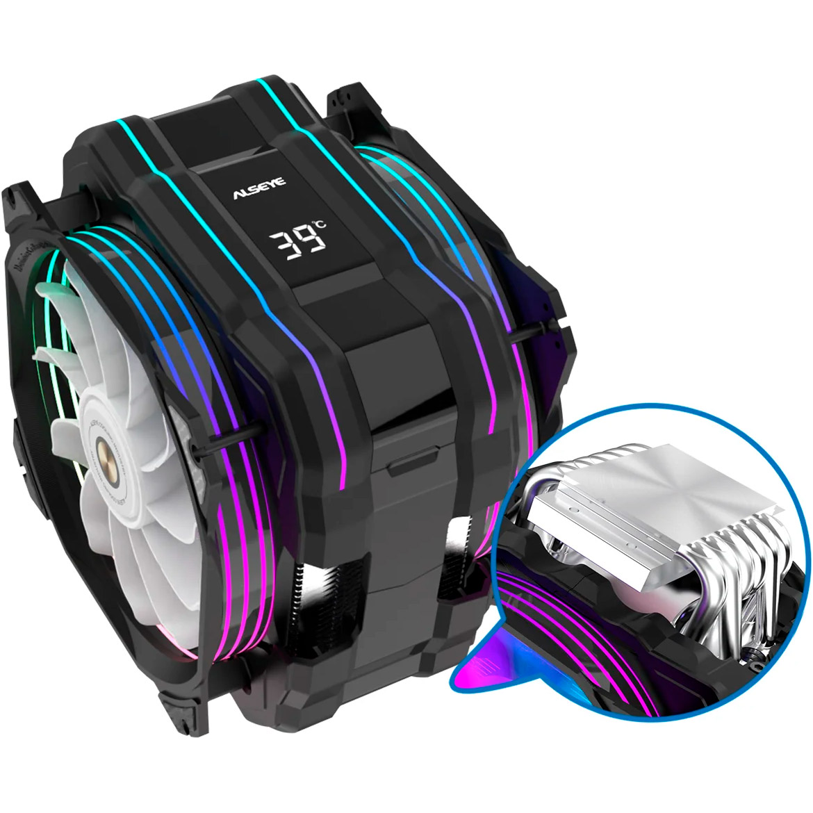 Кулер для процессора ALSEYE M120D Plus Black (AS.01.01.0044)