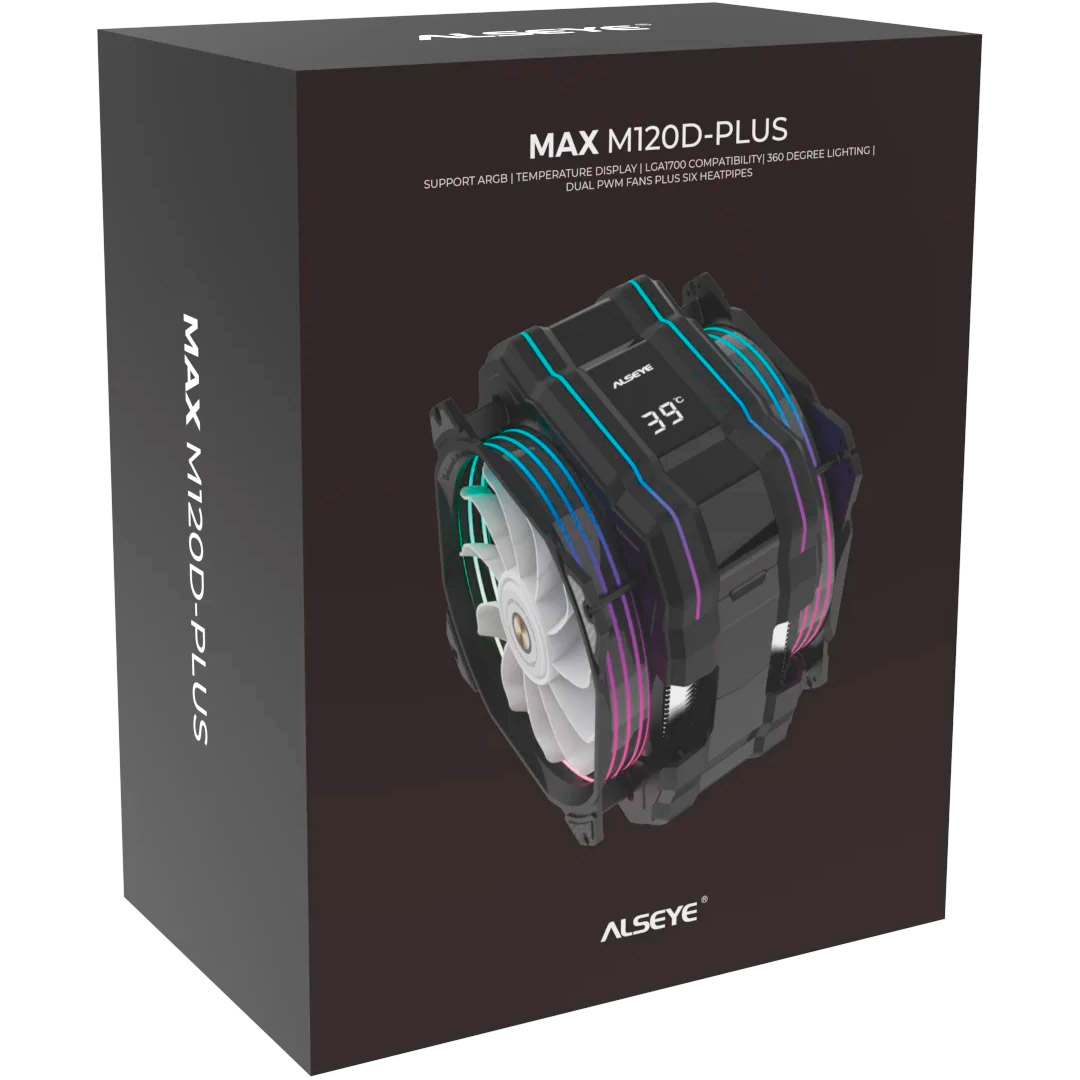 Кулер для процессора ALSEYE M120D Plus Black (AS.01.01.0044)