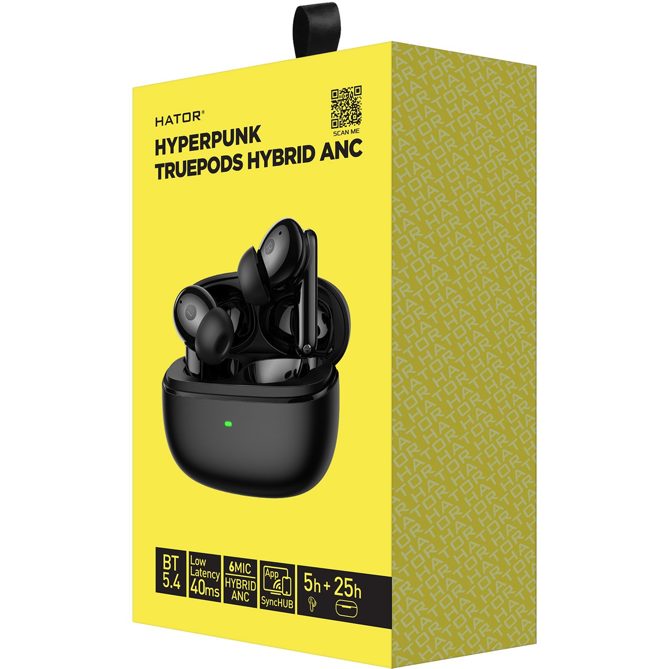 Наушники HATOR Hyperpunk Truepods Hybrid ANC Black (HTA-431)