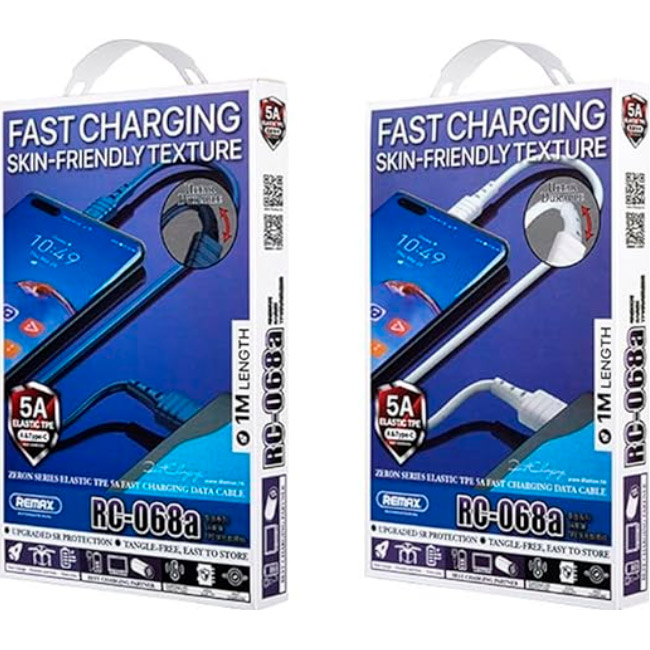 Кабель REMAX Zeron RC-068A USB-A to Type-C 5A 1м White (6954851224303)