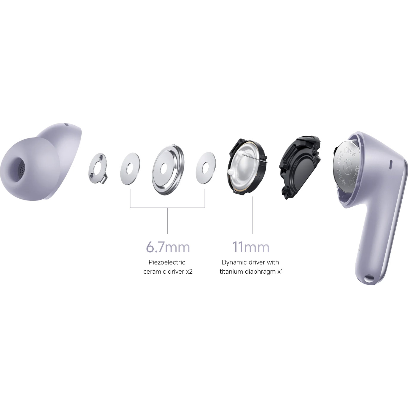 Навушники REDMI Buds 6 Pro Glacier White (BHR9310GL)