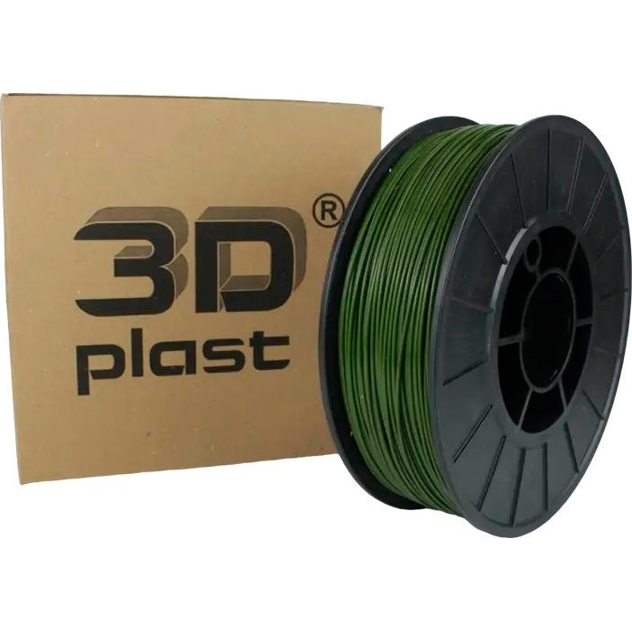 Пластик (филамент) для 3D принтера 3DPLAST PLA 1.75mm, 0.85кг, Khaki