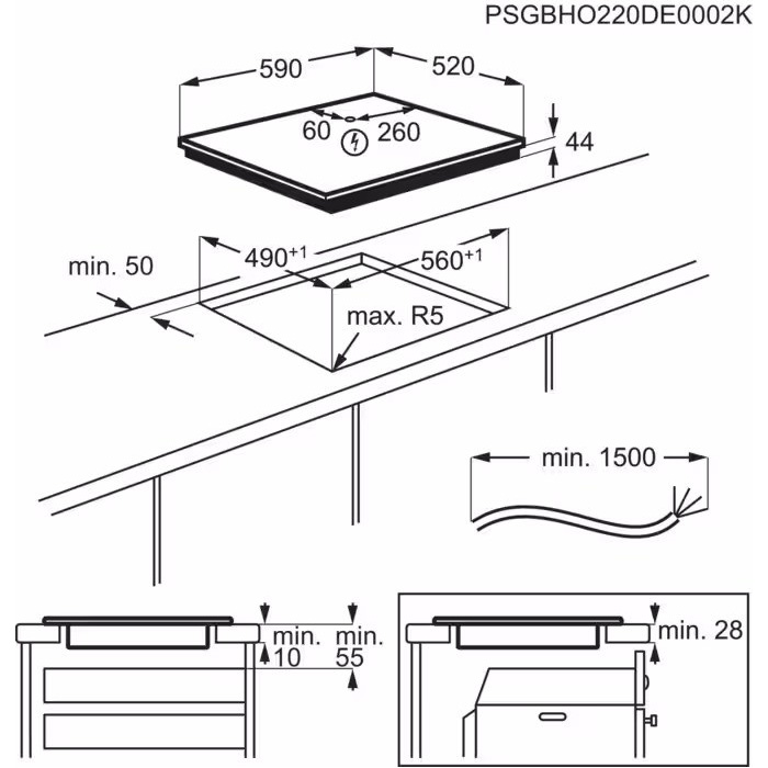 Варочная поверхность индукционная ELECTROLUX EIS67453 (949599286)