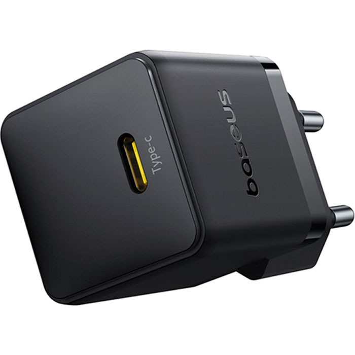 Зарядний пристрій BASEUS Palm Fast Charger 1C 20W EU Cluster Black (P10111602113-00)