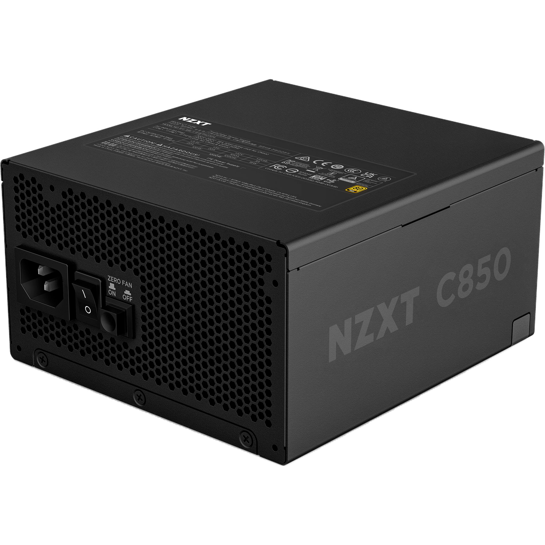 Блок живлення 850W NZXT C850 ATX 3.1 Matte Black (PA-8G2BB-EU)