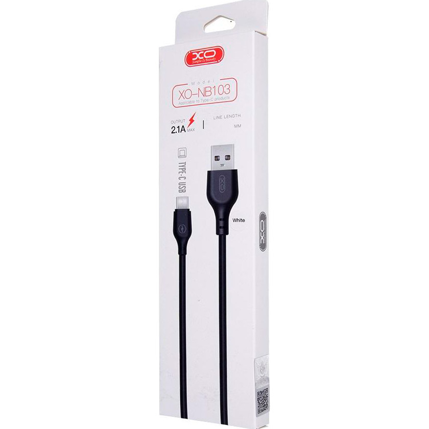 Кабель XO NB103 USB-A to Type-C 2м Black