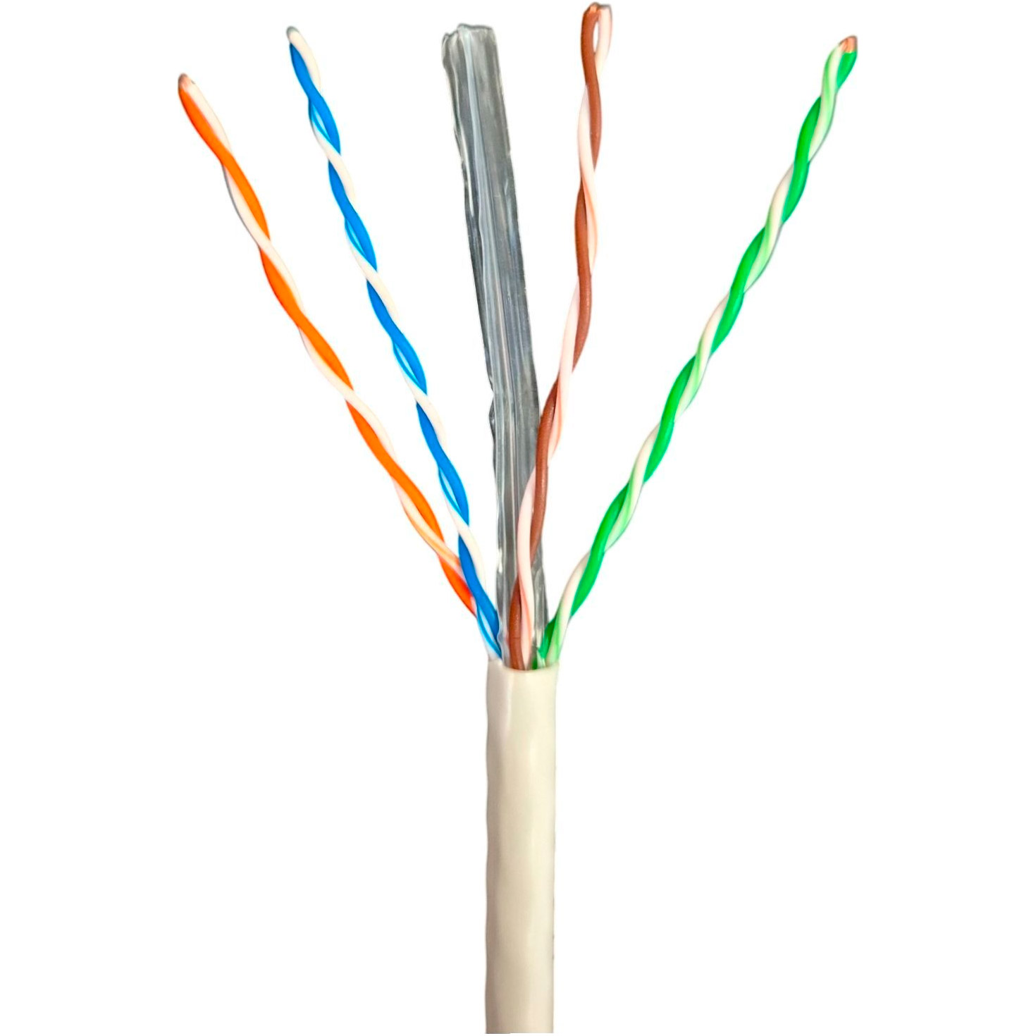 Кабель мережевий GEAR UTP Cat.6 4x2x0.54 CU Gray 305м (GEC-UTPC6CU054305)